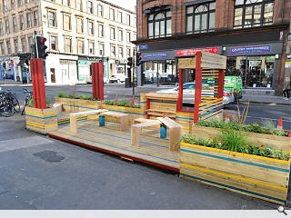 Sauchiehall Street welcomes Glasgow’s first ‘parklet’ 