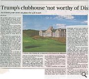 The Times reported a very different story with Andy MacMillan and Malcolm Fraser both giving the clubhouse a drubbing