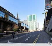 The use of green/teal/turquoise terracotta cladding will give the building a distinctive character