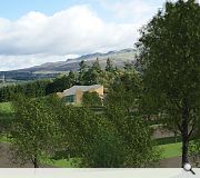 A dedicated visitor centre and restaurant will be clad in larch timber panels