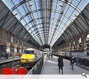 The 1852 train shed, designed by Lewis Cubitt, is 250m long