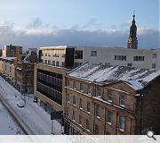 Unusually, even city centre roads have been blanketed