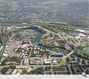 A birds eye view illustrates the scale of the planned changes