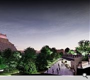 The new street would also enhance the gardens below