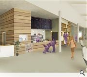 A public library will sit at the heart of the scheme