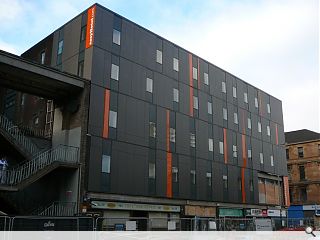 Easyhotel over-cladding works complete