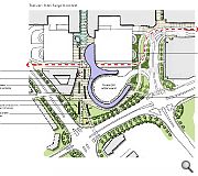 Western expansion of the centre will be met by a new transport interchange