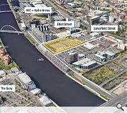 The largely derelict plot by the River Clyde will be transformed into a high-density community