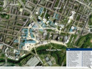 University of Glasgow detail campus development plan