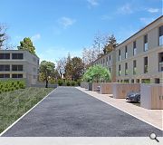 Apartments will be provided with secure cycle spaces within an underground car park