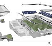 Sustainability is at the heart of the all-electric stadium design