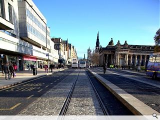 Edinburgh tram works back on track