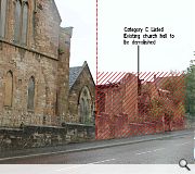 A ruined church hall will make way for the homes