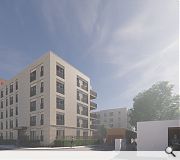 The properties benefit from rear aspects across Leith Links