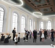 A civic reception space will be created within the restored town house