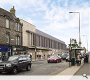 A masonry stair tower will transition to a neighbouring tenement