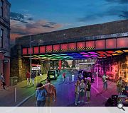 Enhanced lighting and signage will pull pedestrians to the waterfront