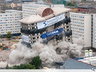 Anderston tower block demolition clears way for £50m estate regeneration