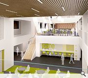 Pupils will congregate around a central hub atrium space