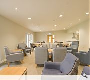 Communal areas include a lounge and dining room