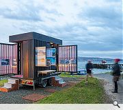  The Eolas Pavilion is a wheeled 3m long trailer which was sent as far afield as the Inner Hebrides, visiting communities such as Isle of Coll, Kilcreggan and Dumfries along the way