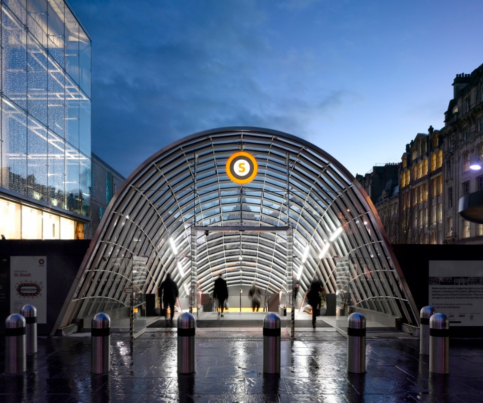 St Enoch station canopy  heralds arrival of revamped subway 