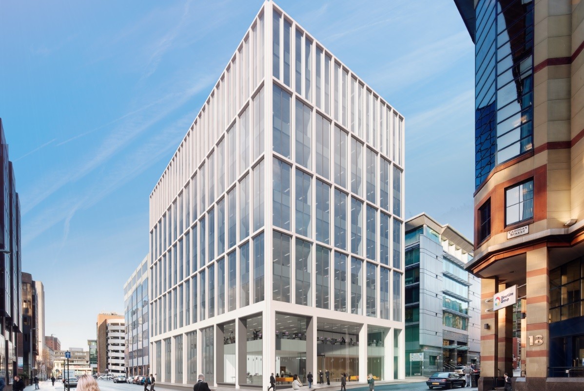 Speculative Glasgow office build placed on the market April 2015