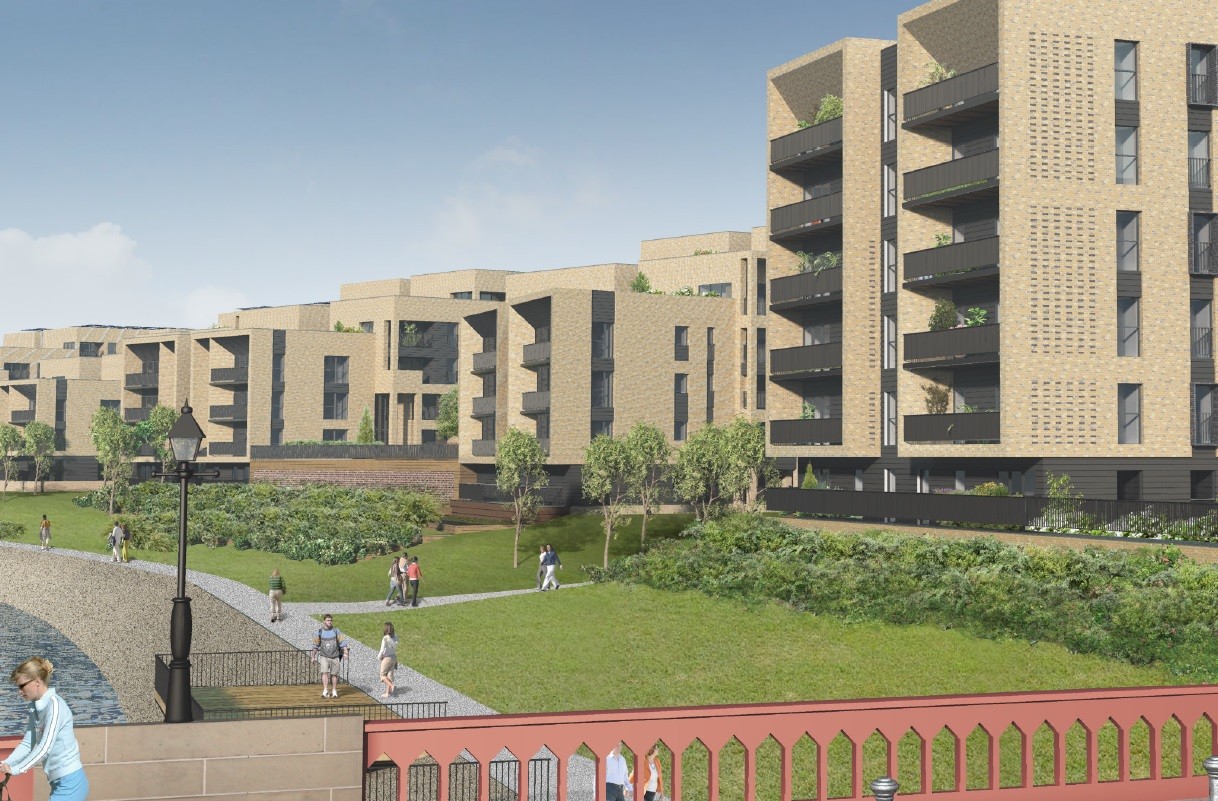 Mammoth 550 home Dalmarnock Riverside scheme hits planning August